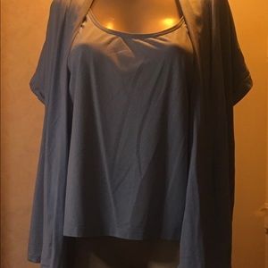 Light Blue Tank & Sweater